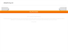 Tablet Screenshot of alldayfencing.com